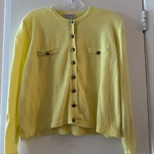 erick stewart Lemon Button-Up Cardigan S